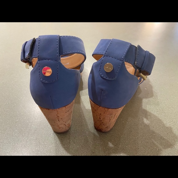 Tommy Hilfiger ankle strap wedge cork sandals - Picture 2 of 16